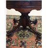 Image 3 : Victorian Oval Walnut Marble Top Parlor Table