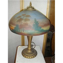 Reversed Painted Table Lamp
