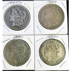 4 Morgan Silver Dollars