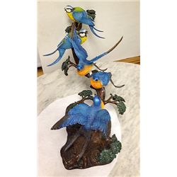 Blue Bird Decorative Bronze Sculpture