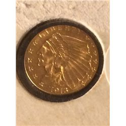 1913 $2.5 Indian Head Gold Coin