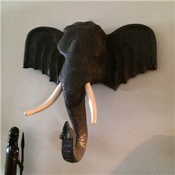 Decorative Elephant Bust Wall Mount