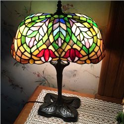 Leaded Glass Table Lamp