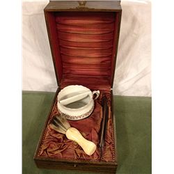 Antique Victorian Era Gentlemen's Traveling Shaving Kit