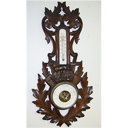 Black Forest Barometer with Horse