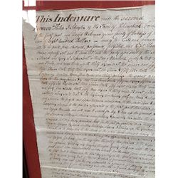 1805 Hand Written Deed signed by Schuyler of New York