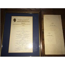 2 Vintage Washington and Roosevelt Memorabilia