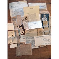Memorabilia Lot from Estate of William Patten