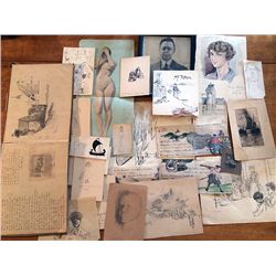 William Patten Sketch Book and Illustrations