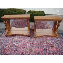 Matching Pair of Decorative Pier Tables