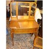 Image 1 : Birdseye Maple Ladies Vanity w/Mirrors