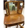 Image 3 : Birdseye Maple Ladies Vanity w/Mirrors