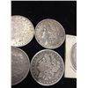 Image 3 : 5 Morgan Silver Dollars