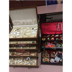Estate Jewelry and Jewelry Box Lot