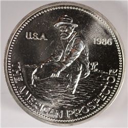1986 1ozt Silver Engelhard Prospector