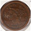 Image 1 : 1850 LARGE CENT VG/F (DAMAGED)