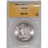 Image 1 : 1885 MORGAN DOLLAR ANACS MS-64