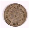 Image 1 : 1888 THREE CENT NICKEL VF-35 (TOUGH DATE)
