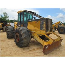 JOHN DEERE 648G III GRAPPLE SKIDDER, S/N 583834 (04 YR) SINGLE ARCH, WINCH, ECAB W/AIR, 67.00-34 TIR