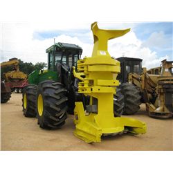 JOHN DEERE 643K FELLER BUNCHER, S/N 0630323 (10 YR) SAWHEAD, ECAB W/AIR, 28L-26 TIRES, METER READING
