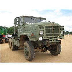 1984 MILITARY T/A TRUCK TRACTOR, S/N 58101866, CUMMINS DIESEL ENG, A/T, HEADACHE RACK, 11.00R20 TIRE