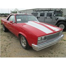 1979 EL CAMINO, S/N 1W80H9R433002, 383 STROKER, MUNCIE 4 SPD TRANS, 373 SUMMIT RACING GEARS, AIR SHO