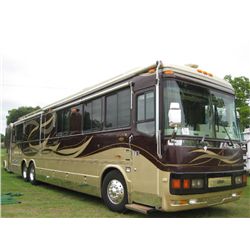 2001 BLUEBIRD WONDERLODGE LXI MOTOR COACH, S/N 1F099673, 43' LENGTH, DETROIT S60 DIESEL ENG, ALLSON 