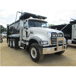 2014 MACK GU714 TRI-AXLE DUMP, S/N 1M2AX07C6EM019082, 445 HP MACK MP8 ENG, MAC T310M-10 SPD TRANS, 4