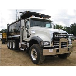 2014 MACK GU713 TRI-AXLE DUMP, S/N 1M2AX07C7EM019074, 445 HP MACK MP8 ENG, MAT T310M 10 SPD TRANS, 4