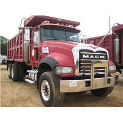 2007 MACK CTP713 T/A DUMP, S/N 1M2AT04C77M004691, 405 HP MACK MP7 ENGINE, 10 SPD MACK T310M TRANS, 4