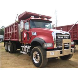 2007 MACK CTP713 T/A DUMP, S/N 1M2AT04C97M004692, 405 HP MACK MP7 ENGINE, 10 SPD MACK T310M TRANS, 4