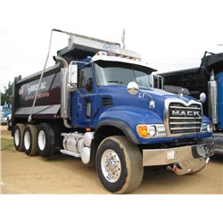 2005 MACK CV713 TRI-AXLE DUMP, S/N 1M2AG11C05M020226, AI 427 MACK, 10 SPD, 44K REARS, 18K FRONT, ENG