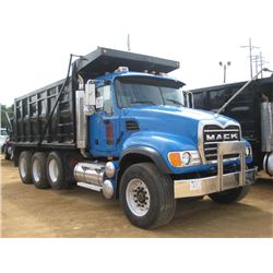 2004 MACK GRANITE CV713 TRI-AXLE DUMP, S/N 1M2AG11C34M013432, 427 HP MACK DIESEL ENG, 8LL TRANS, ENG