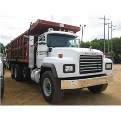 2001 MACK RD688S TRI- AXLE DUMP, S/N 1M2P324C11MO60364, E7-460 MACK, 8LL, 44K REARS, 18K FRONT, DF, 