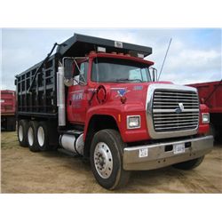1997 FORD LT9000 DUMP, S/N 1FDZU90U8VVA18058, CUMMINS N14 DIESEL ENG, 8LL TRANS, 46K REARS, 14,060# 