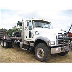 2014 MACK GU713 T/A ROLLOFF TRUCK, S/N 1M2AX04C4EM019070, 405 HP MACK MP7 ENGINE, ALLISON A/T, 44K R