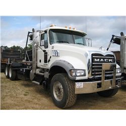 2014 MACK GU713 T/A ROLL OFF TRUCK, S/N 1M2AX04C8EM019069, 405 HP MACK M97 ENG, ALLISON A/T, 44 REAR