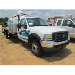 2004 FORD F550 SUPER DUTY S/A SANITATION TRUCK, S/N 1FDAF56P84EC95809, FORD POWER STROKE ENG, A/T, 1