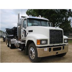 2014 MACK CHU613 T/A TRUCK TRACTOR, S/N 1M1AN07Y7EM016357, MP8-505E MACK, 18 SPD, 46K REARS, 14,320#