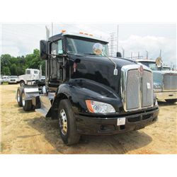 2013 KENWORTH T660 T/A TRUCK TRACTOR, S/N 1XKADP9X5DJ349192, 455HP, PACCAR ENG, A/T, ENG BRAKE, 40K 