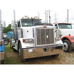 2000 PETERBILT 379 T/A TRUCK TRACTOR, S/N 1XP5DR9X1YN530280, 500 HP DETROIT 60 DIESEL ENG, 10 SPD TR