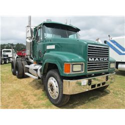 1998 MACK CH616 T/A TRUCK TRACTOR, S/N 1M1AA13Y4WW083379, MACK E7-350 DIESEL ENG, 10 SPD TRANS, ALUM