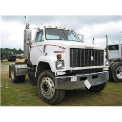 1985 GMC BRIGADIER S/A TRUCK TRACTOR, S/N 1GDP9C1C2FV511568, CUMMINS DIESEL ENG, 9 SPD TRANS, 24.5 T