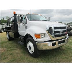 2006 FORD F750 REEL BODY, S/N 3FRXF75P06V296605, 210 HP CAT DIESEL ENG, 6 SPD TRANS, 21K REARS, 12K 