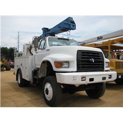 1995 FORD 4X4 F SERIES S/A BUCKET TRUCK, S/N 1FDXF80C0SUA35905, CUMMINS DIESEL ENG, A/T, TOOL BODY, 
