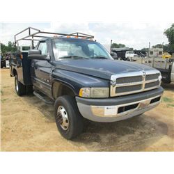 2000 DODGE RAM 3500 DUALLY SERVICE TRUCK, S/N 3B6MC365XYM236133, V8 GAS, A/T, RAWSON-KOEING SERVICE 
