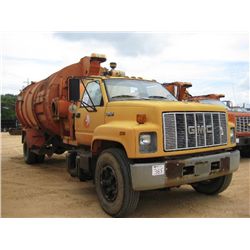 1995 GMC TOP KICK S/A LEAF VACUUM TRUCK, S/N 1GDM7H1J7SJ512866, CAT DSL ENG, A/T, VACUUM BODY W/JOHN