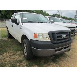 2006 FORD F150 4X4 PICK UP, S/N 1FTPX14576NA63694, GAS ENG, AUTO TRANS, EXTENDED CAB, TOOL BOX, ODOM