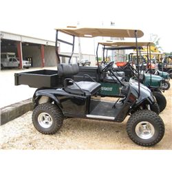EZ-GO GOLF CART, S/N 997734, GAS ENG, A/T, LIFT KIT, REAR BED