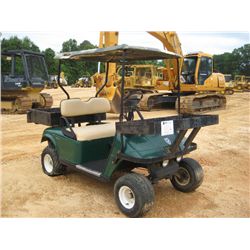 EZ-GO GOLF CART, S/N 862008, GAS ENG, FRONT BASKET, GUN RACK